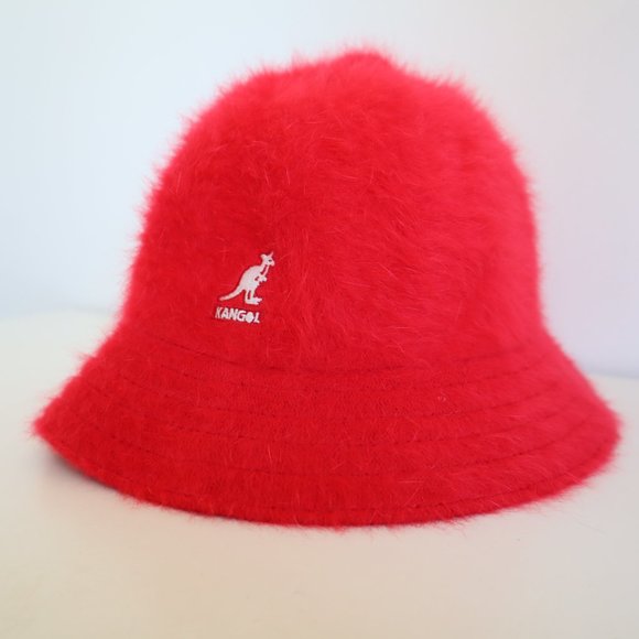 NWT Kangol Furgora Casual Scarlet Red Unisex Bucket Hat, Size Medium - Picture 3 of 10